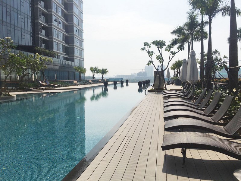 Apartment for rent view swimming pool and Sai Gon river