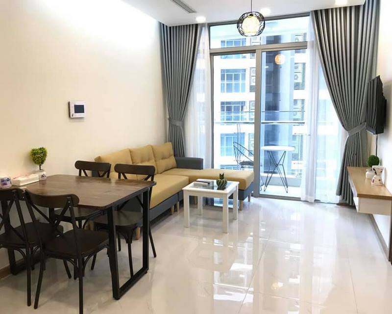 Modern one-bedroom apartment in Vinhomes Central Park for rent