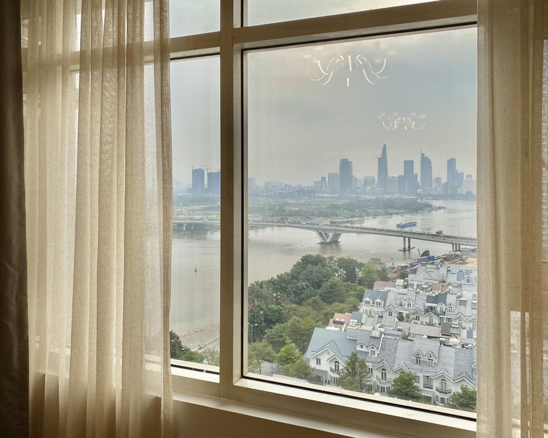 Nice apartment, 3 bedrooms with Sai Gon river view for rent
