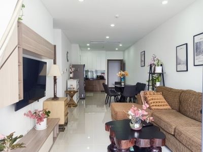 2 Bedrooms in Opal Saigon Pearl, modern furniture for rent 