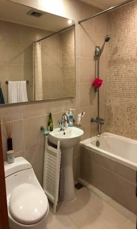 Two-bedroom apartment with bathtub in The Manor for rent
