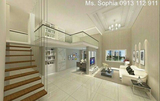 Nice duplex apartment at MASTERI Thao Dien Dist 2 with garden, balcony