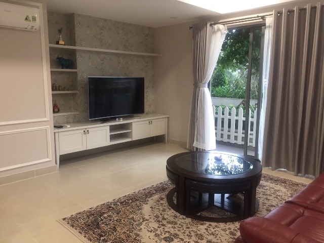 Duplex apartment at Thao Dien area low floor, garden, balcony